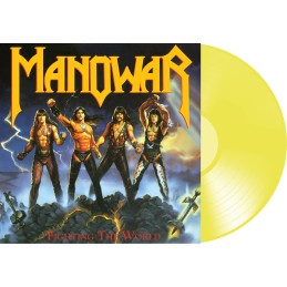 MANOWAR - FIGHTING THE WORLD LIMITED EDITION TRANSPARENT YELLOW VINYL OF 400 COPIES WORLDWIDE  PRE ORDER