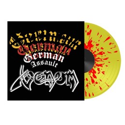 VENOM - German Assault - LP Yellow / Red Splatter