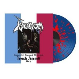 VENOM - French Assault - LP Blue / Red Splatter