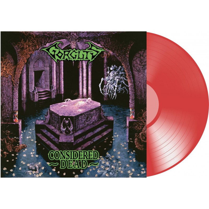 GORGUTS : 'Considered Dead'  Limited edition of 500 copies in Transparent RED vinyl PREORDER