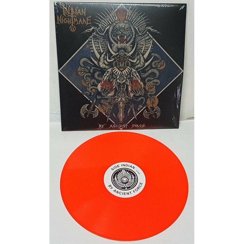 INDIAN NIGHTMARE - By Ancient Force - LP NEON ORANGE