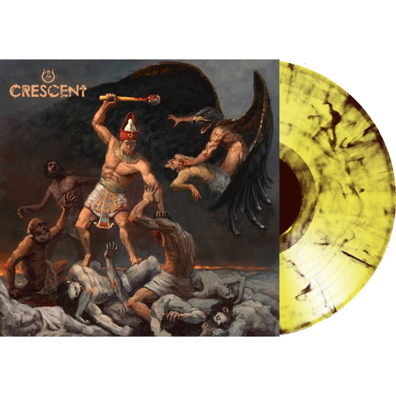 CRESCENT 'Carving the Fires of Akhet’ LIMITED EDITION GATEFOLD TRANSPARENT YELLOW / BLACK MARBLE VINYL OF 100 COPIES WORLDWIDE