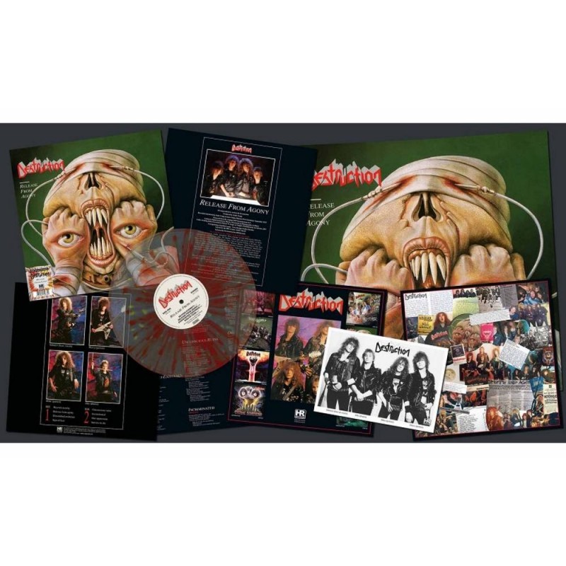 DESTRUCTION - Release From Agony LP - Fire Splatter Vinyl Limited Edition