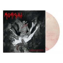 MIDNIGHT - Rebirth By Blasphemy LP - Bloody Skin Marbled Vinyl Limited Edition