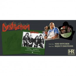 DESTRUCTION - Mad Butcher / Reject Emotions SHAPE Vinyl