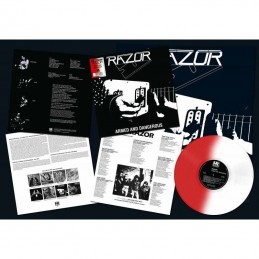 RAZOR - Armed and Dangerous LP RED/ WHITE BI-COLOR