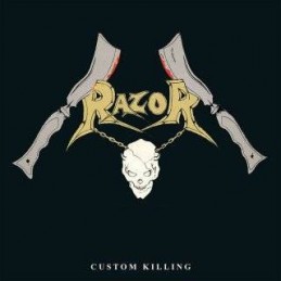 RAZOR - Custom Killing LP BONE/ RED SPLATTER