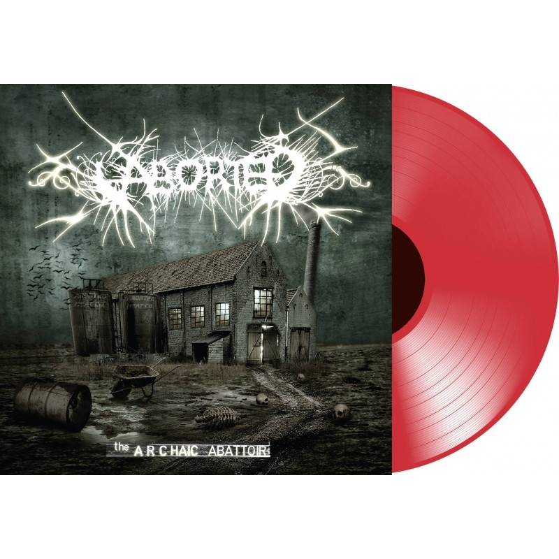 ABORTED : ’ The Archaic Abattoir’ LIMITED EDITION TRANSPARENT RED VINYL