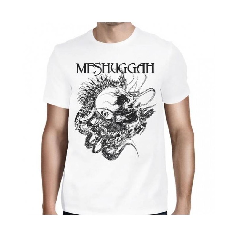 MESHUGGAH - Spine Head white TSHIRT