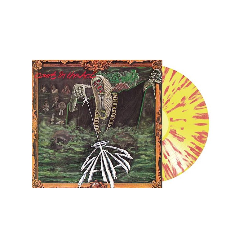 SATAN  - Court in the Act RED SPLATTER ON TRANSPARENT YELLOW VINYL PRE ORDER